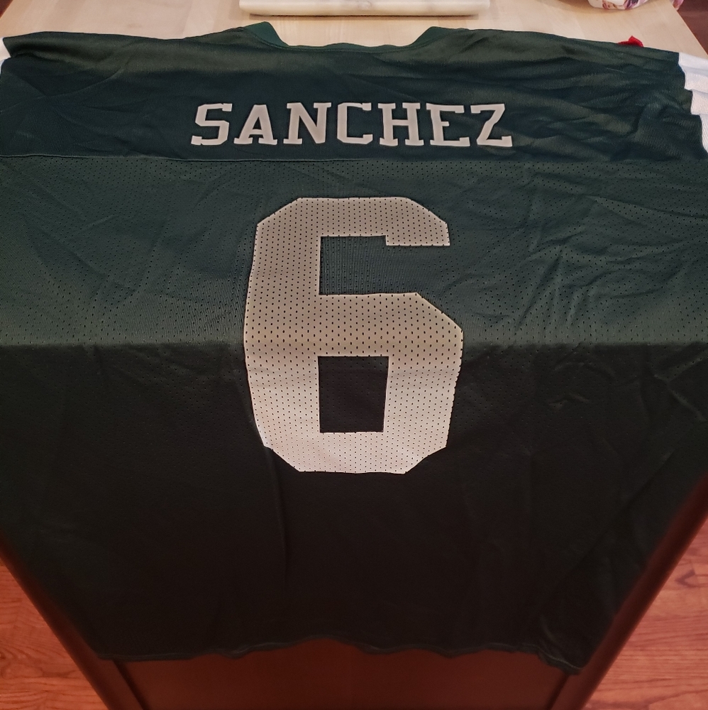 EUC Reebok Jets Eric Sanchez Jersey